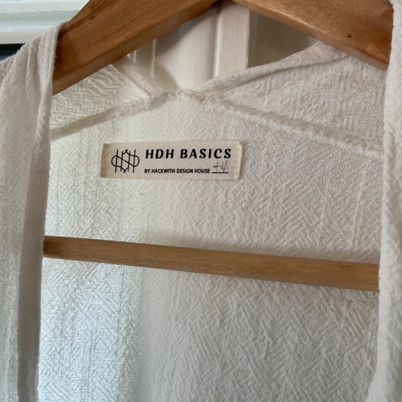 Hackwith Design House Easy Jacket White 100% Cotton Size 26 28 - Picture 2 of 9